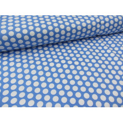 Baumwolle Fresh Dots - rauchblau